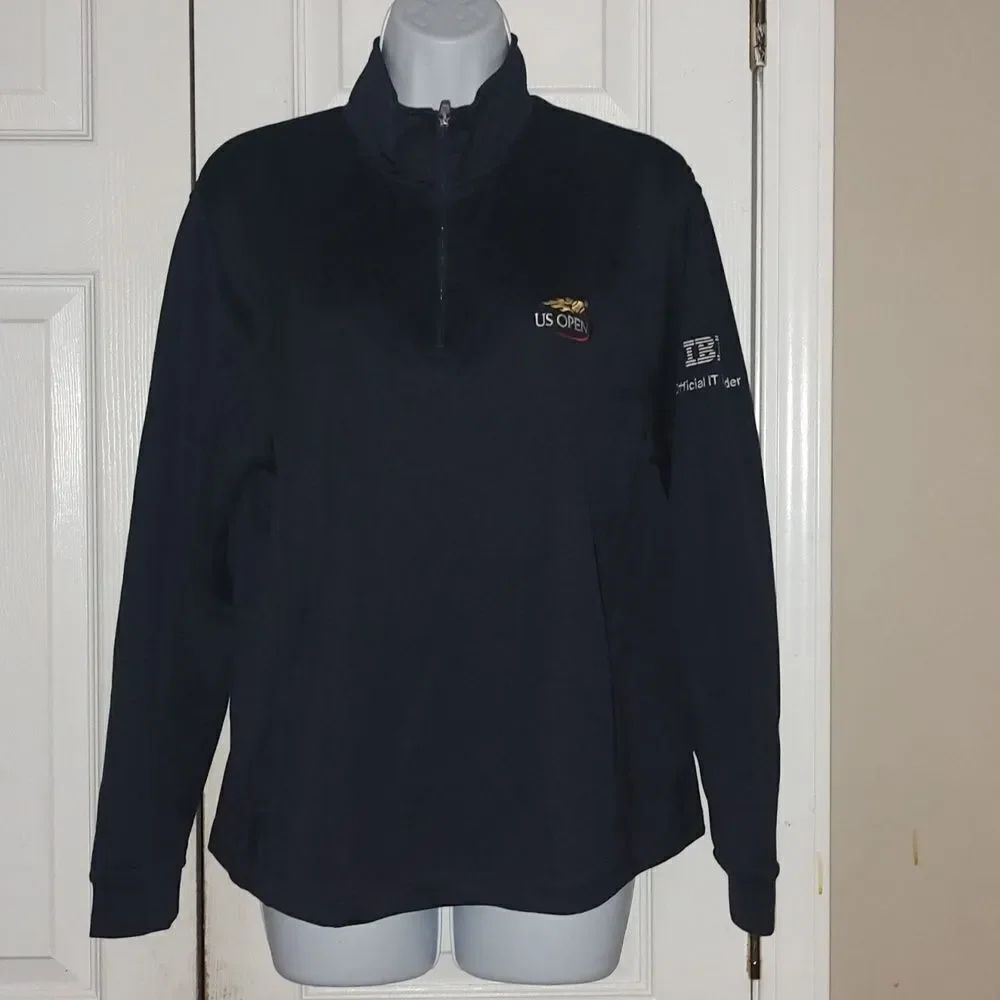 NSPOR Performance navy blue pullover US OPEN Sz SM